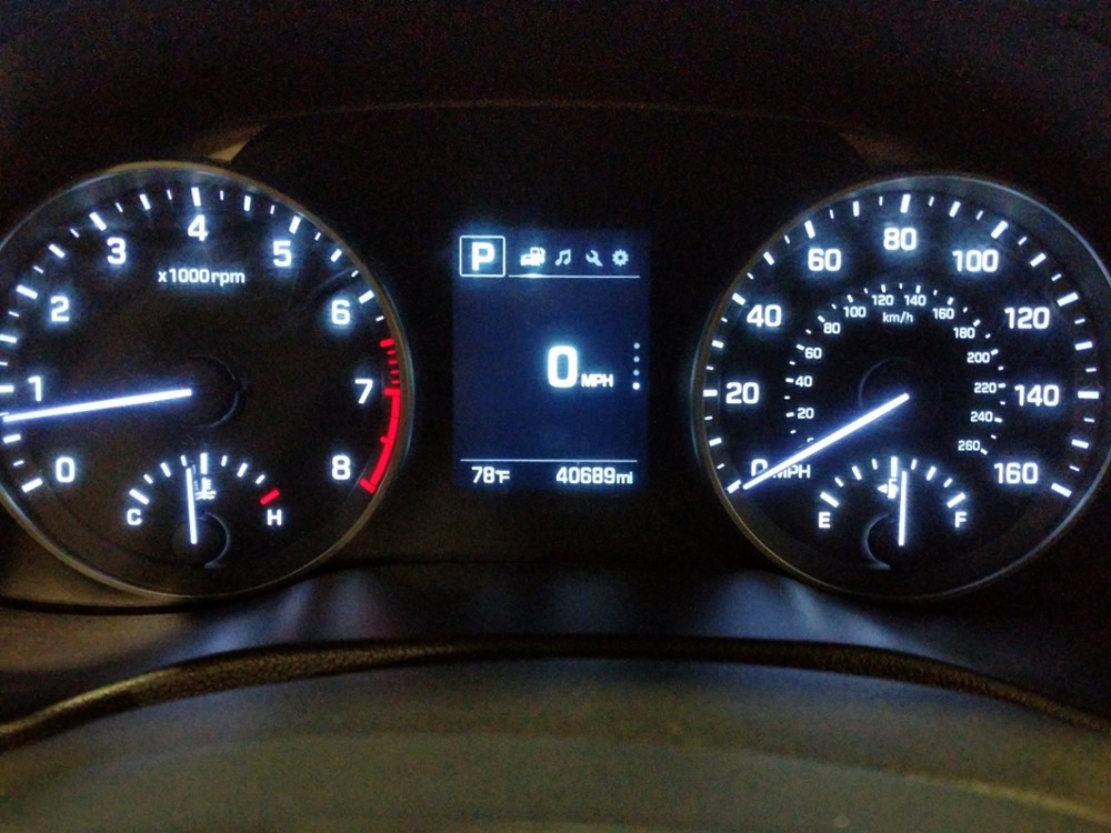2018 Hyundai Elantra - Odometer Close Up