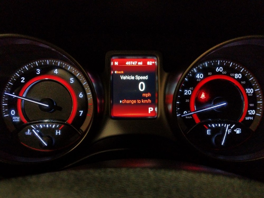 2018 Dodge Journey - Odometer Close Up