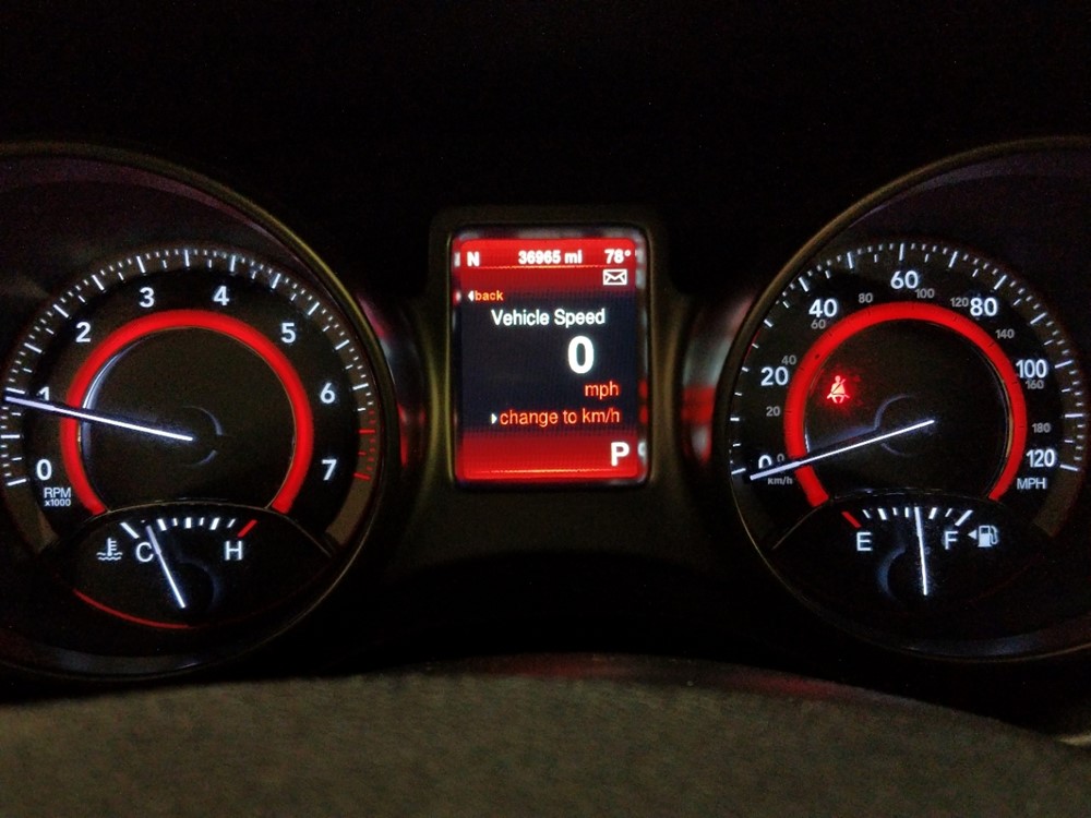2016 Dodge Journey - Odometer Close Up