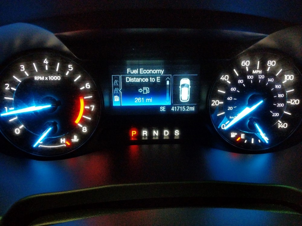 2016 Ford Explorer - Odometer Close Up