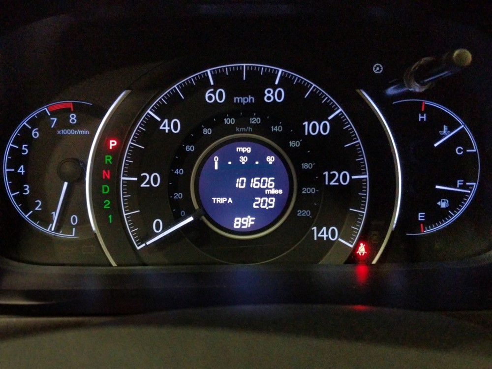 2014 Honda CR-V - Odometer Close Up