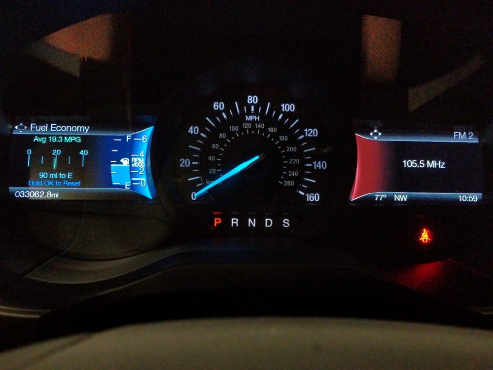 2017 Ford Edge - Odometer Close Up