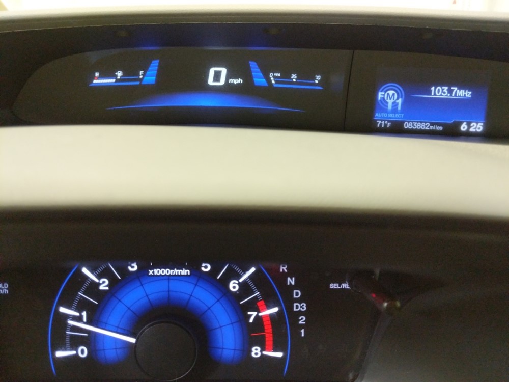 2013 Honda Civic - Odometer Close Up
