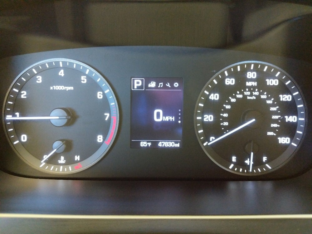 2017 Hyundai Sonata - Odometer Close Up