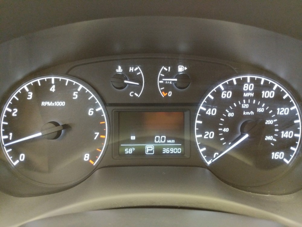 2016 Nissan Sentra - Odometer Close Up