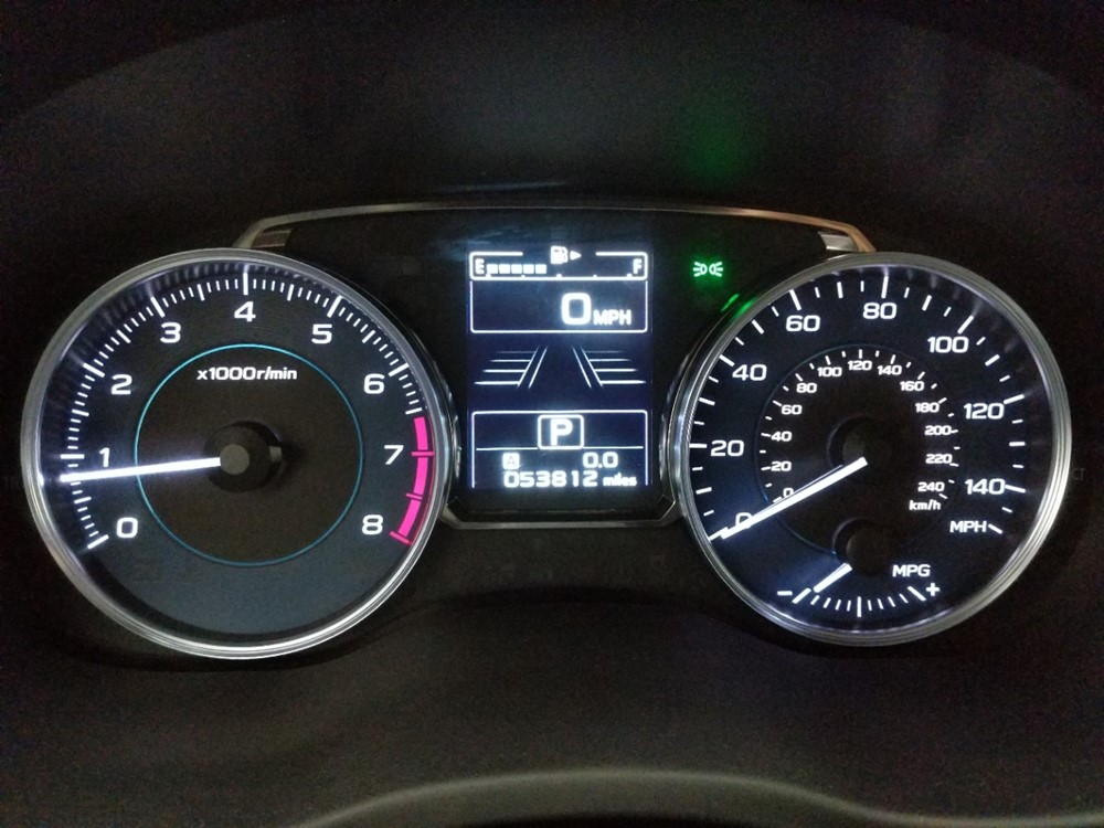 2015 Subaru XV Crosstrek - Odometer Close Up