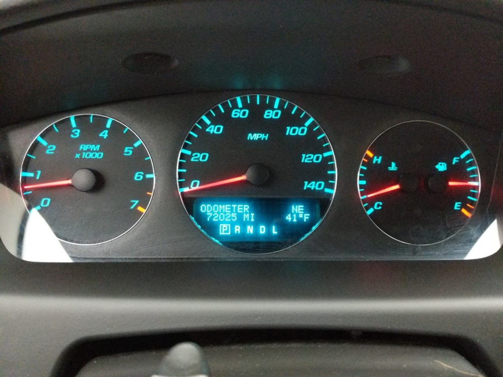 2012 Chevrolet Impala - Odometer Close Up