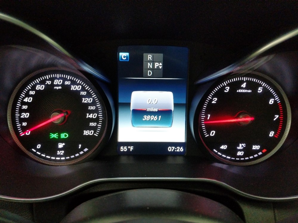 2017 Mercedes-Benz C300 - Odometer Close Up