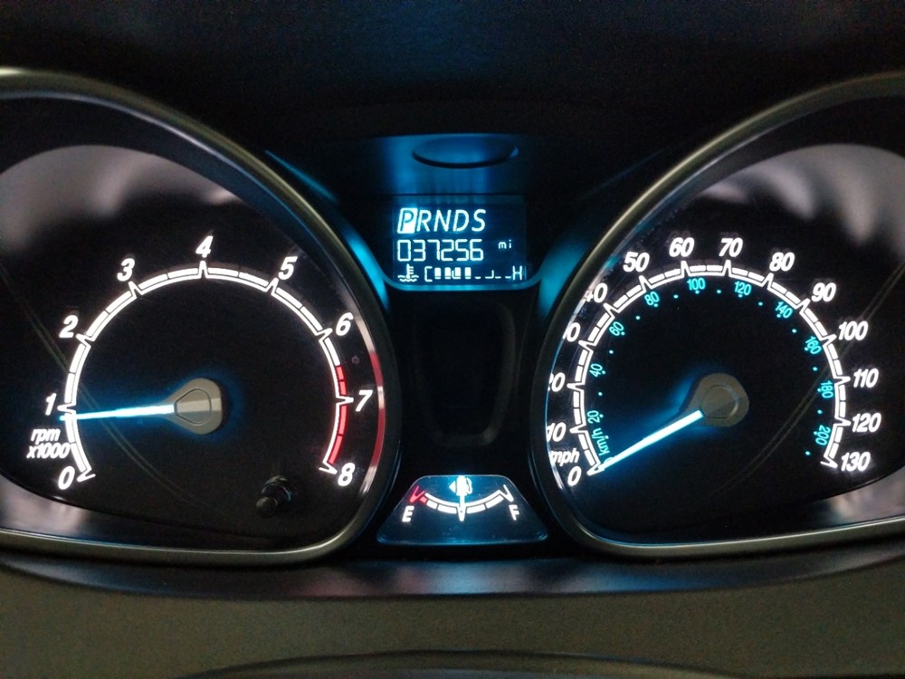 2017 Ford Fiesta - Odometer Close Up