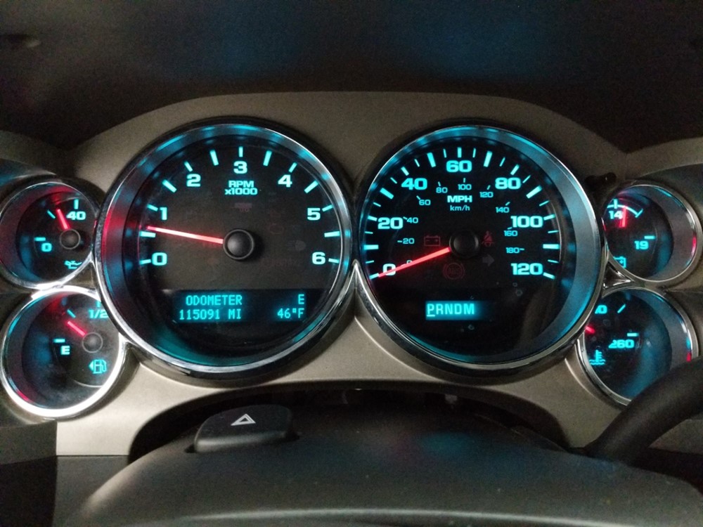 2012 Chevrolet Silverado 1500 - Odometer Close Up