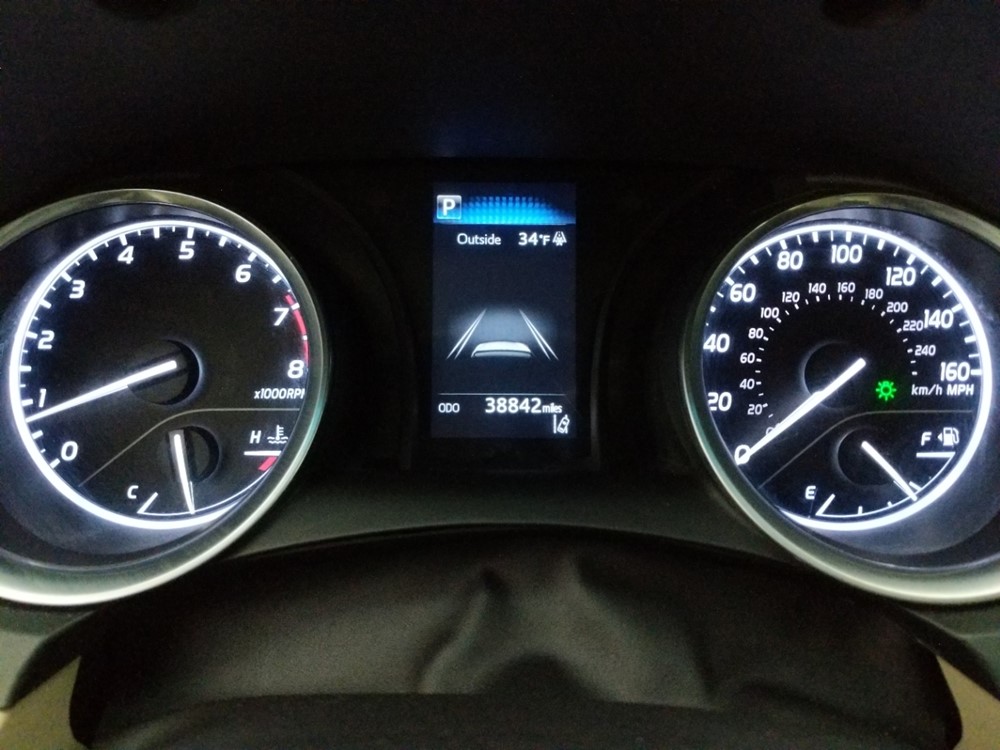 2018 Toyota Camry - Odometer Close Up