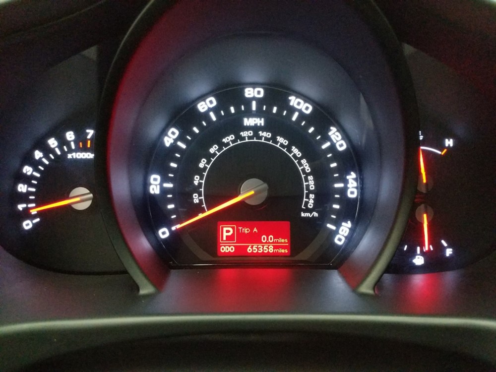 2013 Kia Sportage - Odometer Close Up
