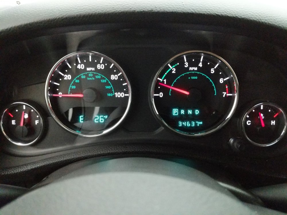 2016 Jeep Wrangler - Odometer Close Up