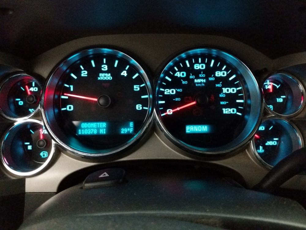 2013 Chevrolet Silverado 1500 - Odometer Close Up