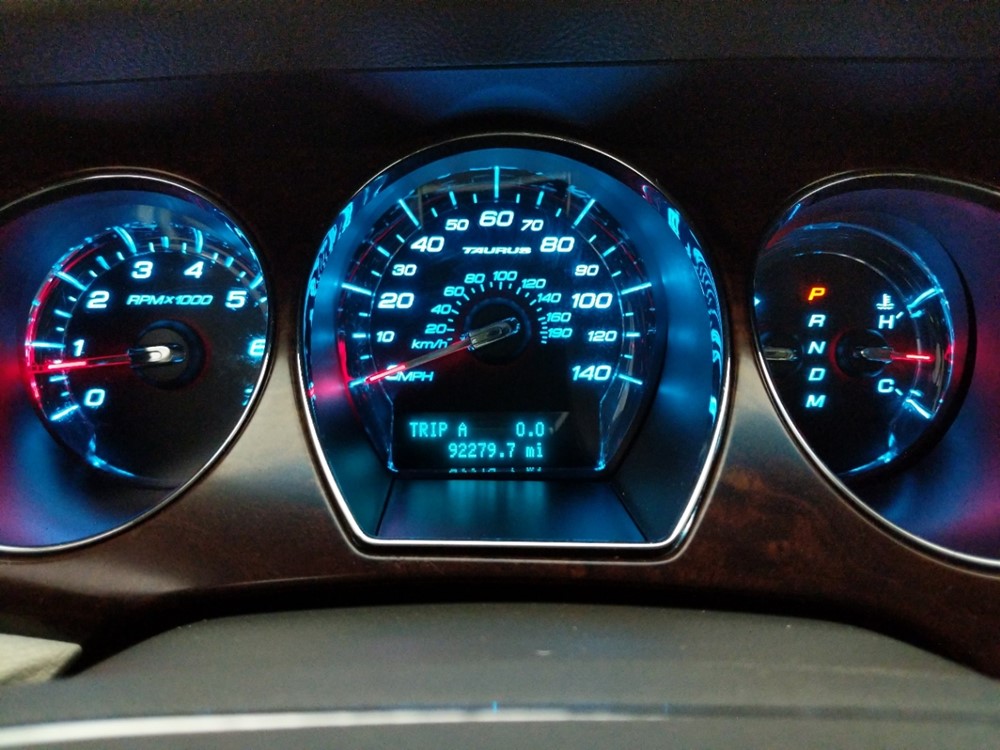 2010 Ford Taurus - Odometer Close Up