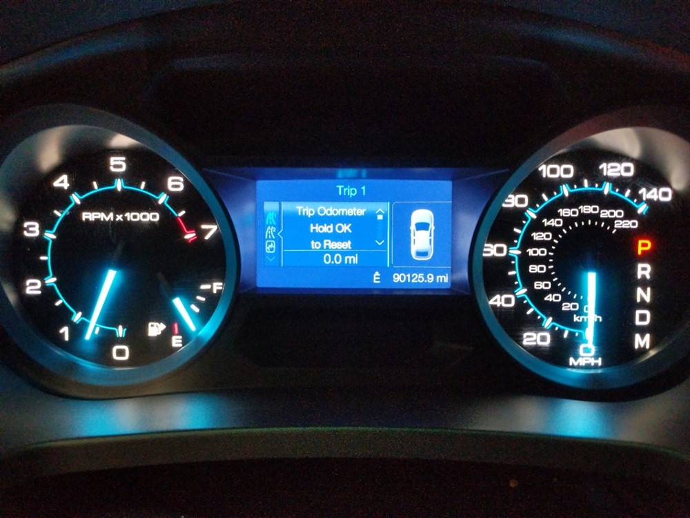 2013 Ford Explorer - Odometer Close Up