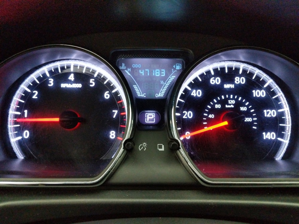 2017 Nissan Versa - Odometer Close Up