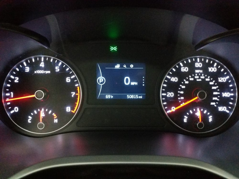 2017 Kia Optima - Odometer Close Up