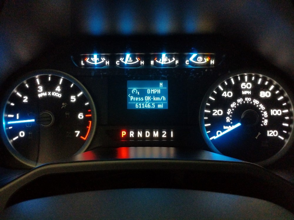 2016 Ford F-150 - Odometer Close Up