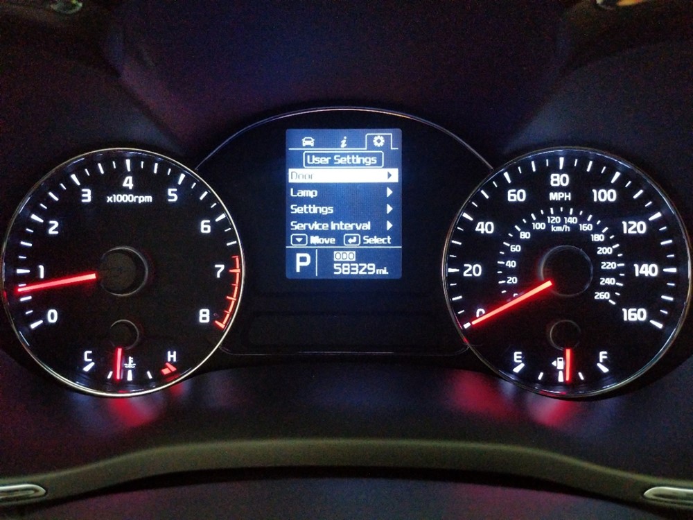 2016 Kia Forte - Odometer Close Up