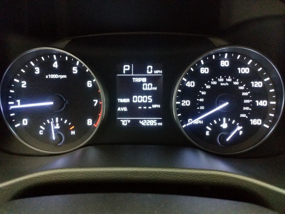 2017 Hyundai Elantra - Odometer Close Up