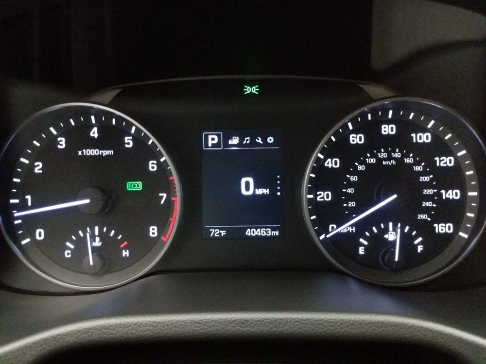 2018 Hyundai Elantra - Odometer Close Up