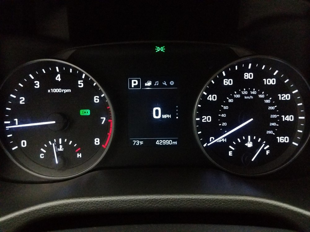 2018 Hyundai Elantra - Odometer Close Up