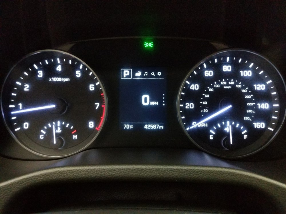 2018 Hyundai Elantra - Odometer Close Up