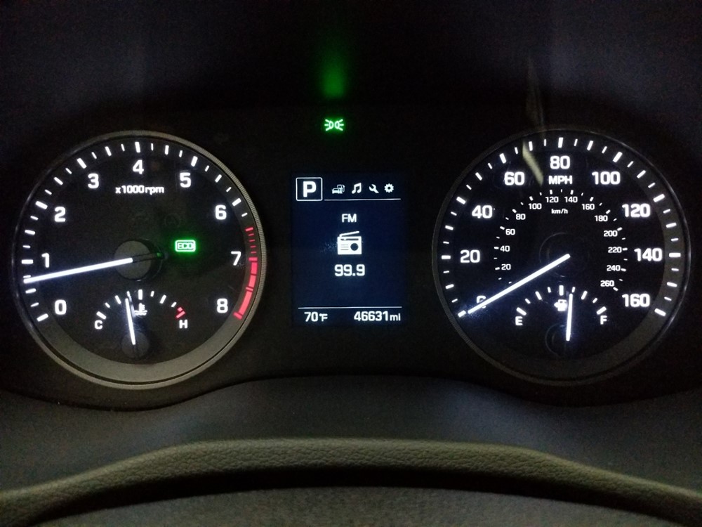 2018 Hyundai Tucson - Odometer Close Up