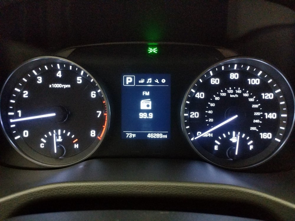 2018 Hyundai Elantra - Odometer Close Up