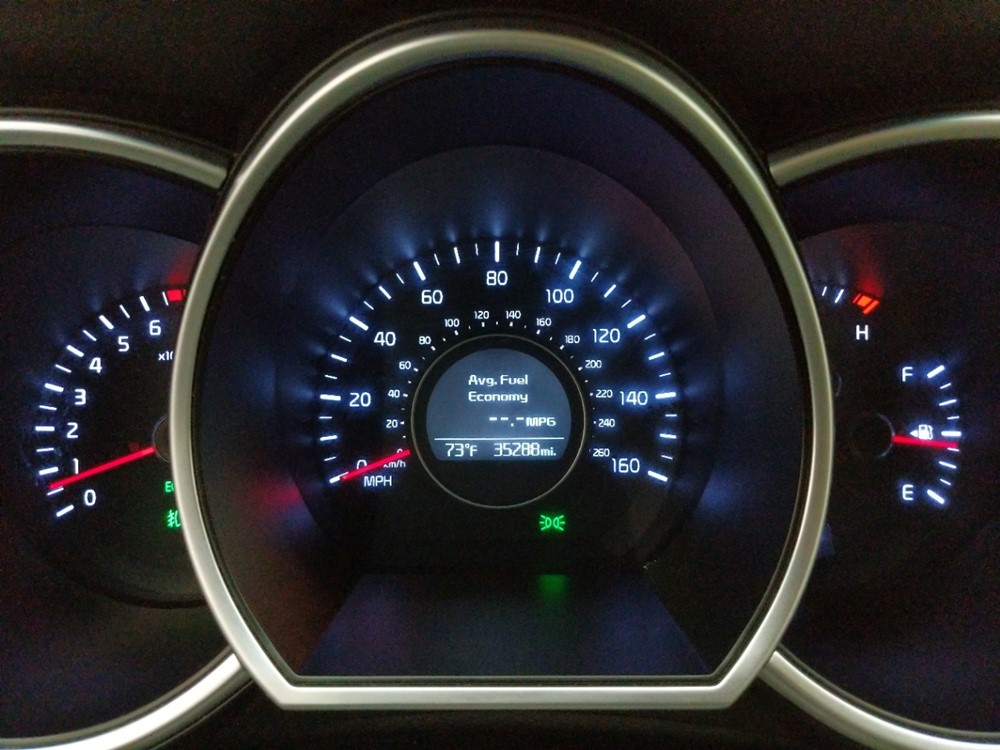2015 Kia Optima - Odometer Close Up
