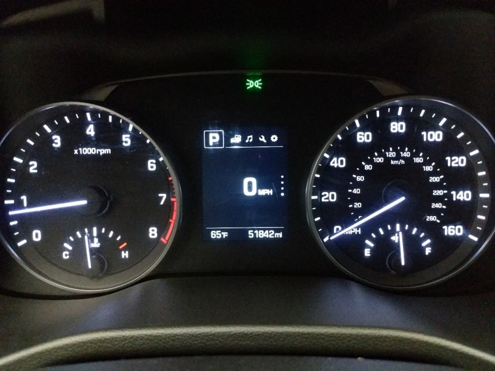 2018 Hyundai Elantra - Odometer Close Up