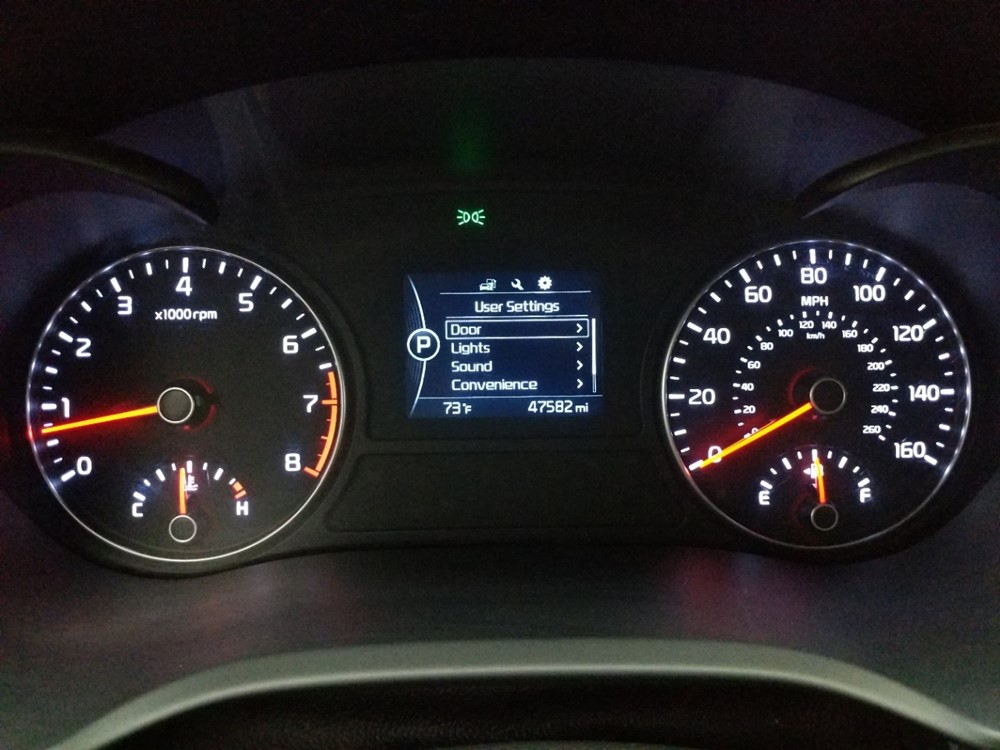 2016 Kia Optima - Odometer Close Up