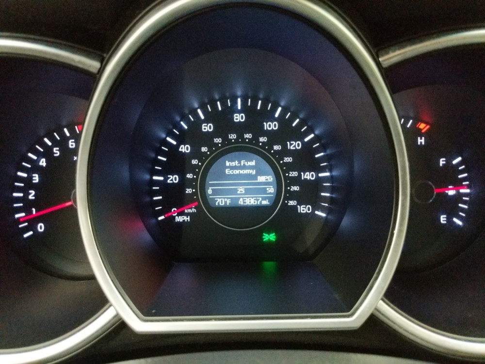 2014 Kia Optima - Odometer Close Up