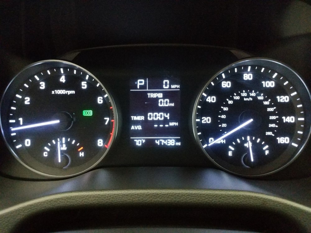 2017 Hyundai Elantra - Odometer Close Up