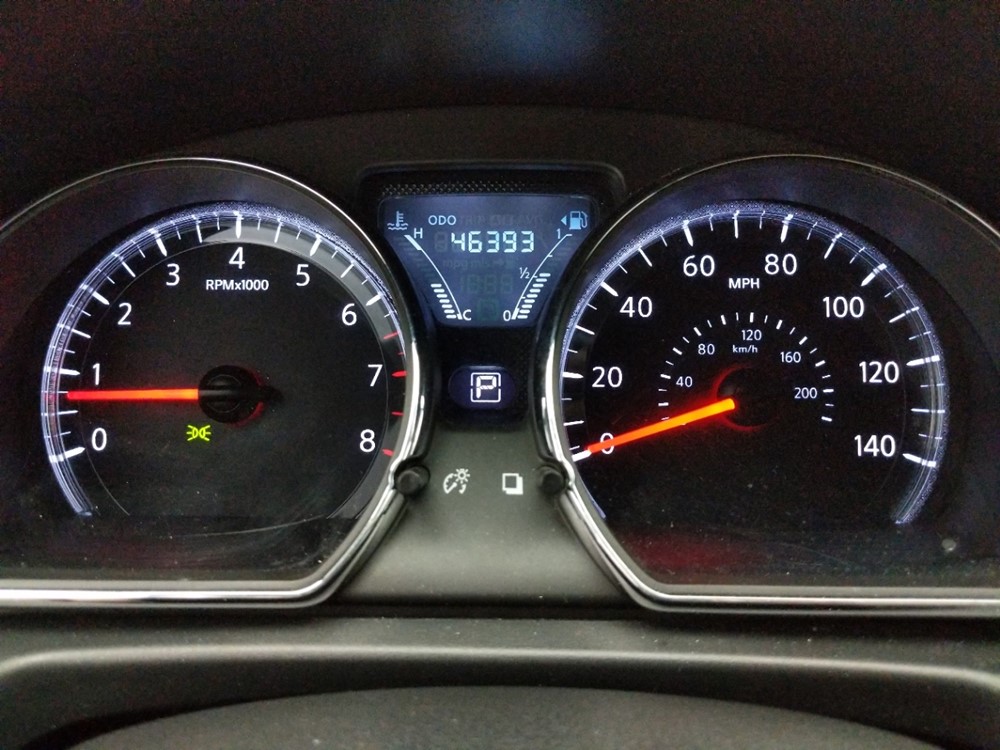 2017 Nissan Versa - Odometer Close Up