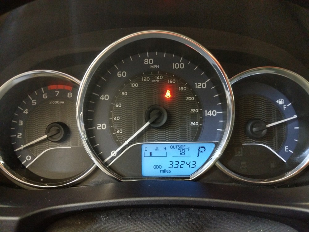2016 Toyota Corolla - Odometer Close Up
