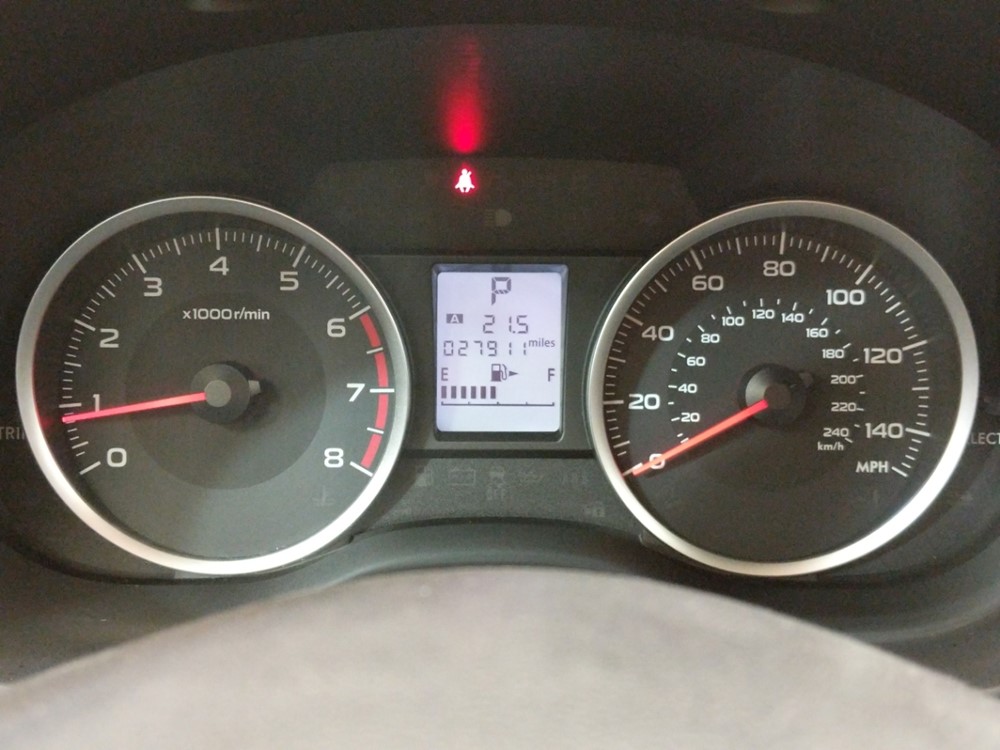 2017 Subaru Forester - Odometer Close Up