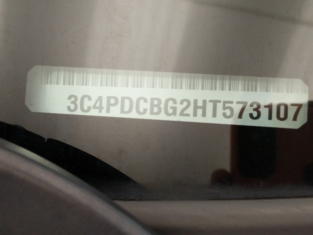 2017 Dodge Journey - VIN Plate