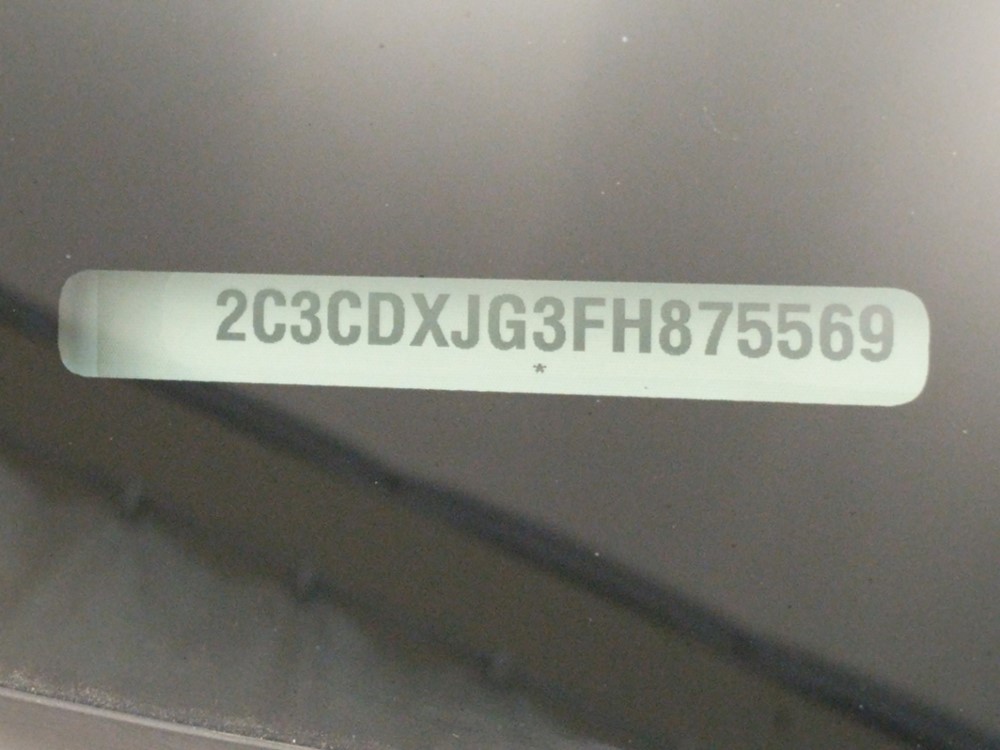 2015 Dodge Charger - VIN Plate