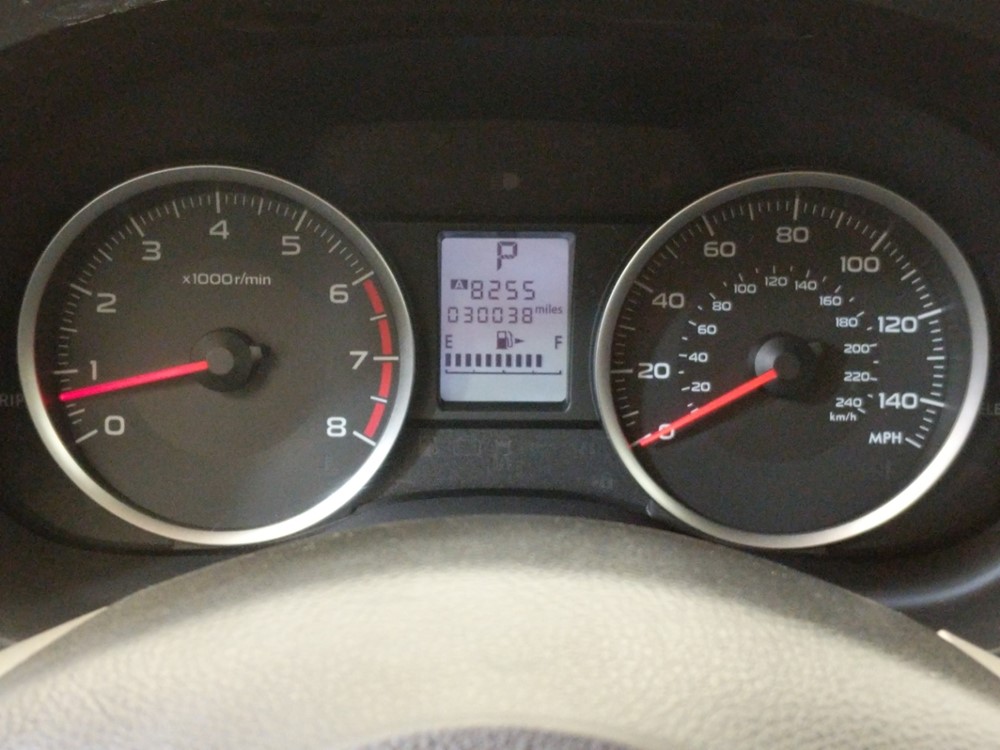 2016 Subaru Forester - Odometer Close Up