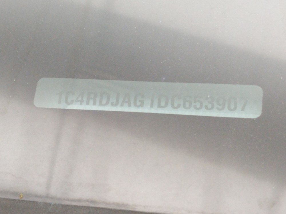 2013 Dodge Durango - VIN Plate