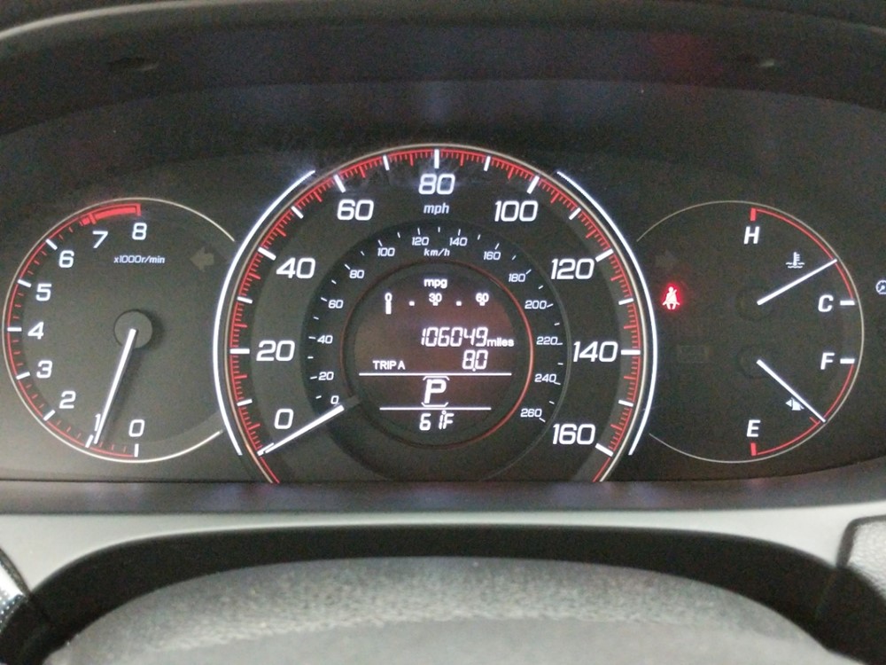 2013 Honda Accord - Odometer Close Up