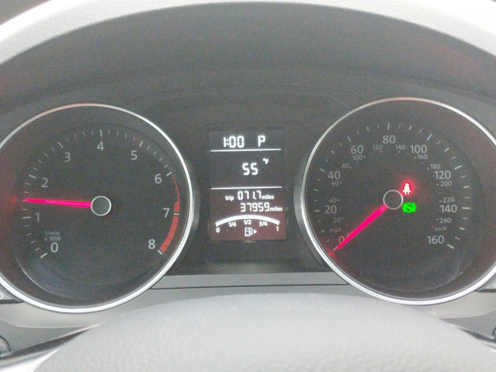 2017 Volkswagen Jetta - Odometer Close Up