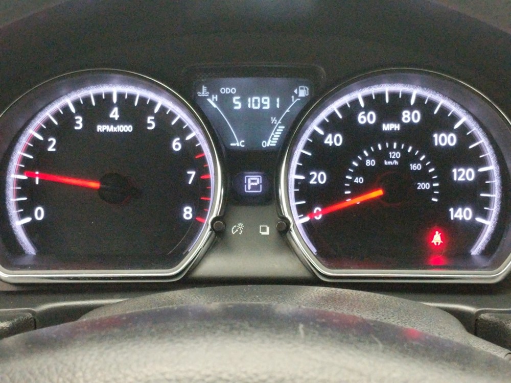 2017 Nissan Versa - Odometer Close Up