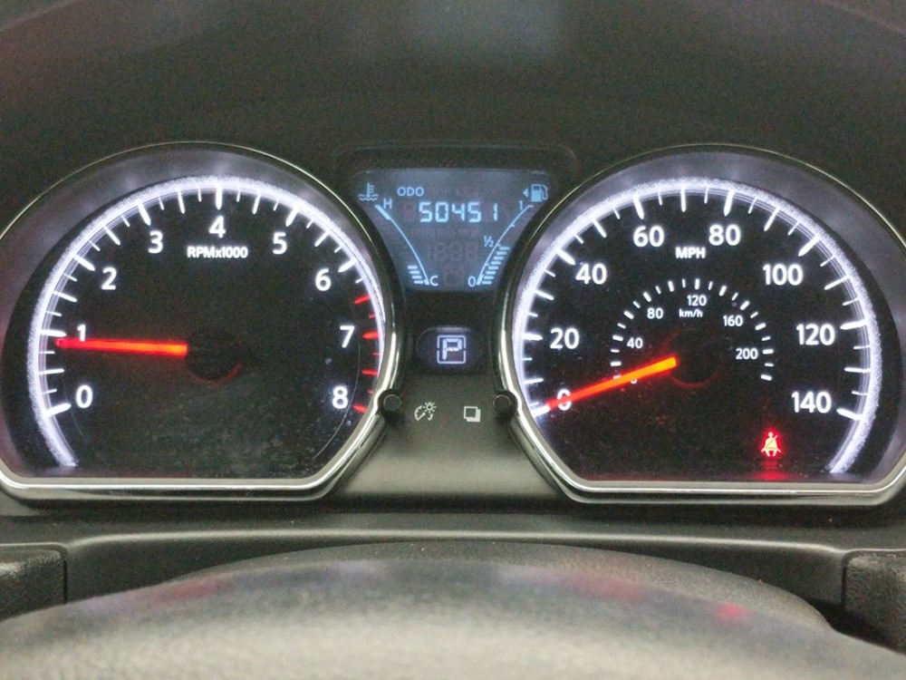 2017 Nissan Versa - Odometer Close Up