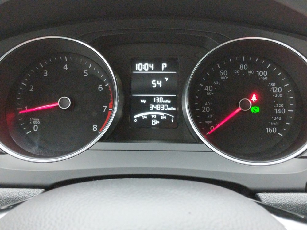 2017 Volkswagen Jetta - Odometer Close Up