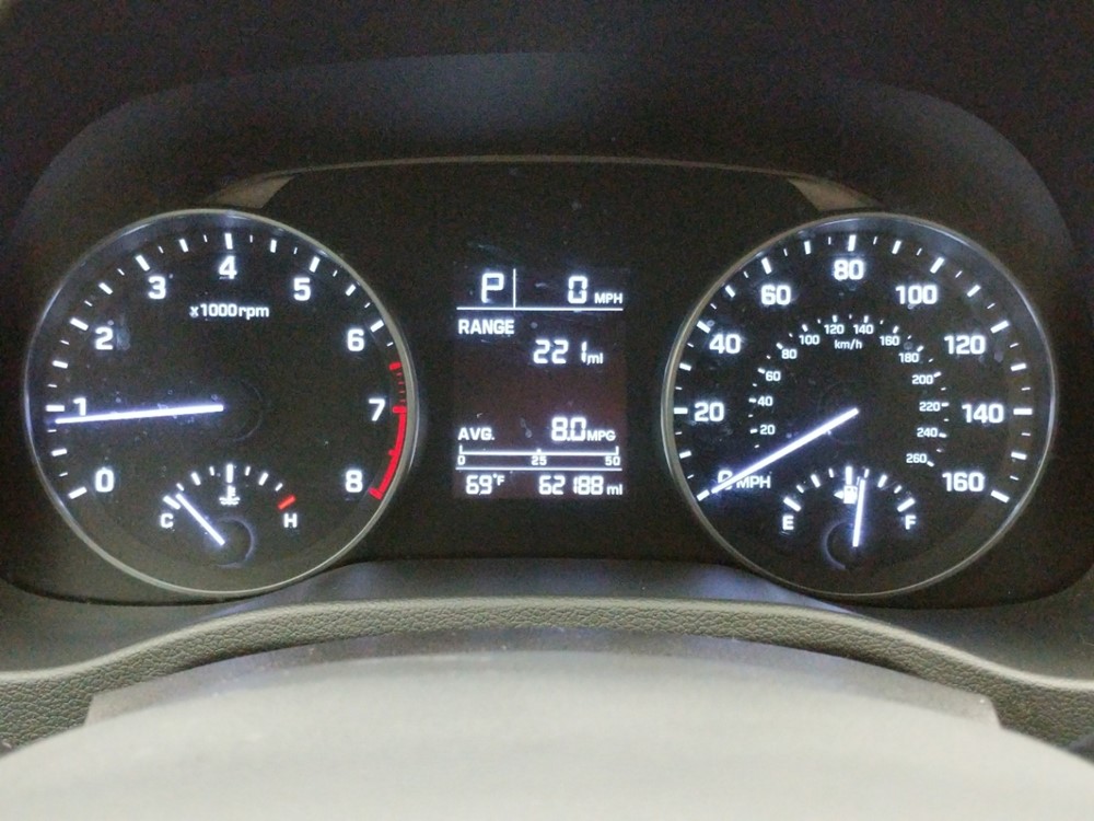 2017 Hyundai Elantra - Odometer Close Up