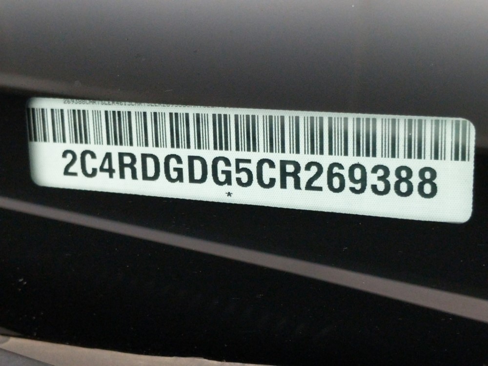 2012 Dodge Grand Caravan - VIN Plate