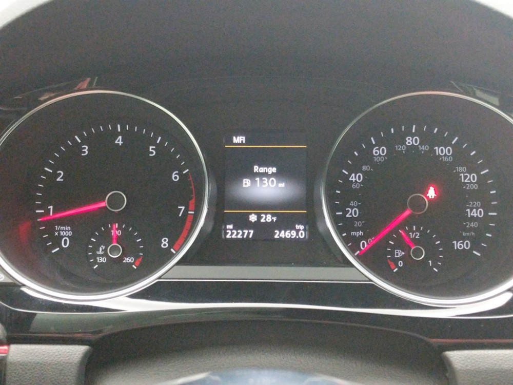 2016 Volkswagen Jetta - Odometer Close Up